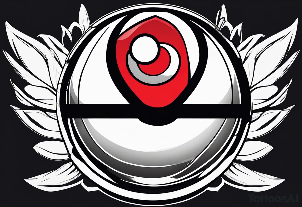 extremely simple pokeball tattoo tattoo idea
