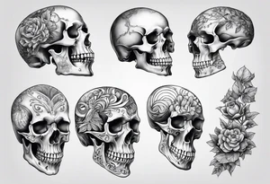 hand bones anatomical tattoo idea