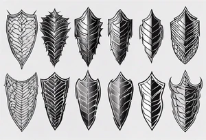 Dragon scale armor tattoo idea