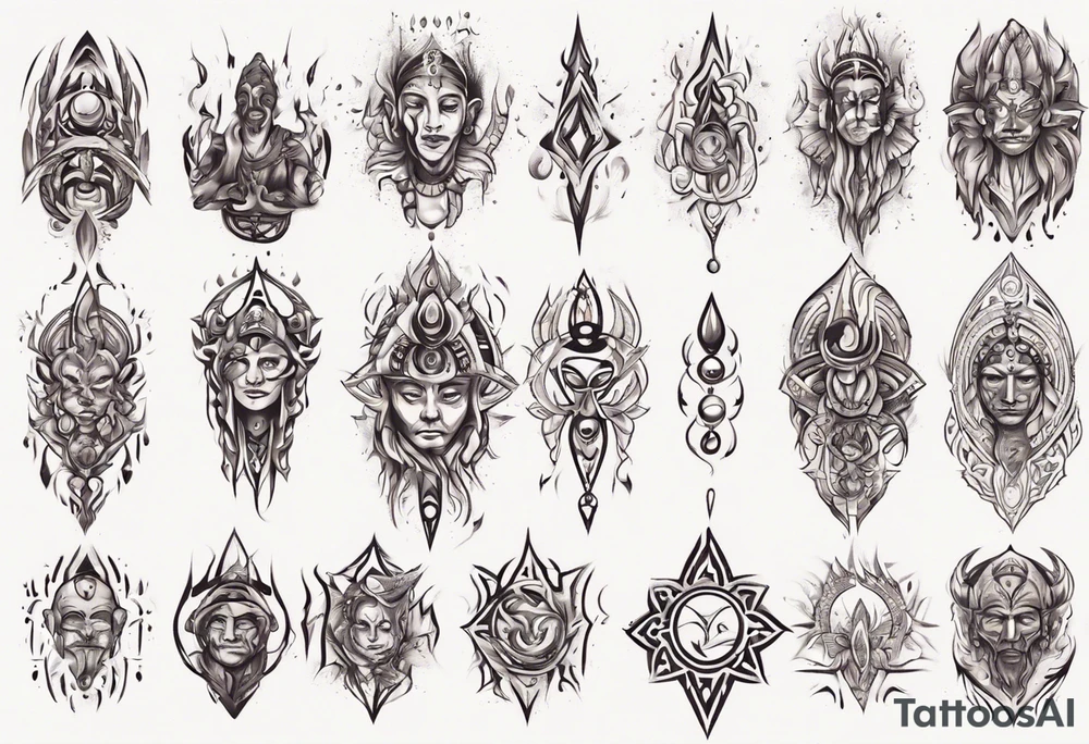 Human having spiritual awakening tattoo idea