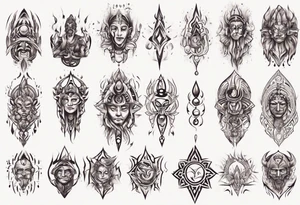 Human having spiritual awakening tattoo idea