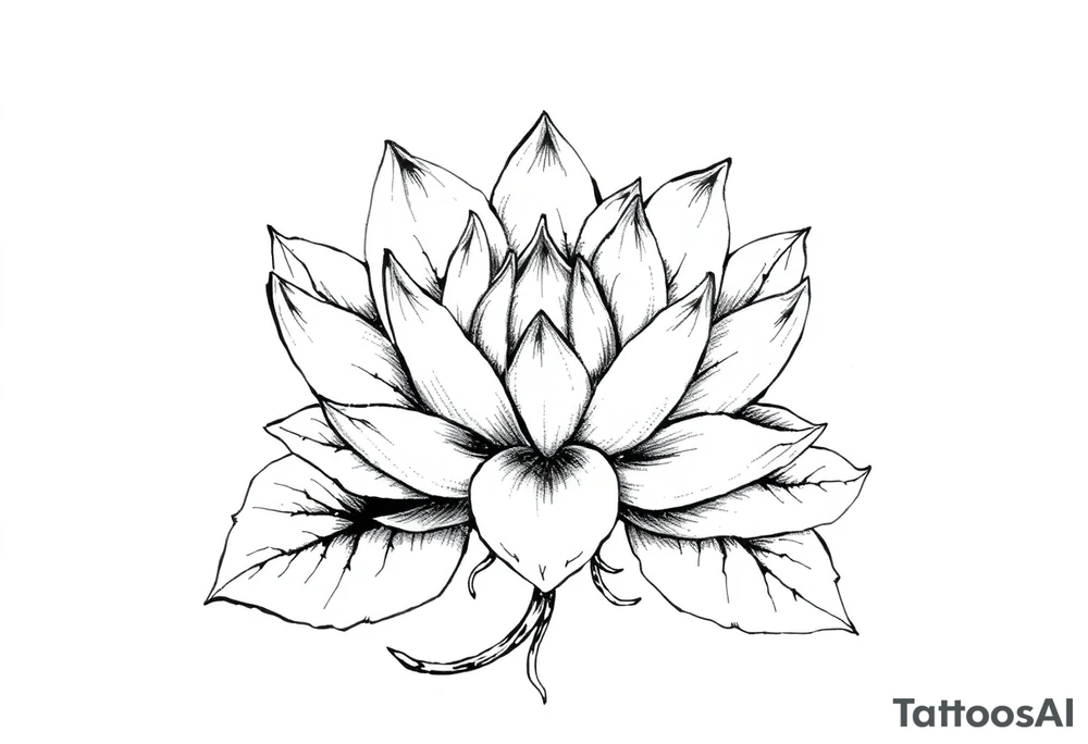 Water lily, earth, air, fire, water, tree, wiccan tattoo idea