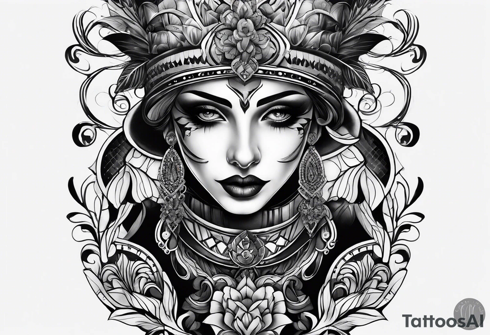 Harlequin tattoo idea