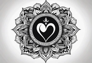 Heart chakra tattoo idea