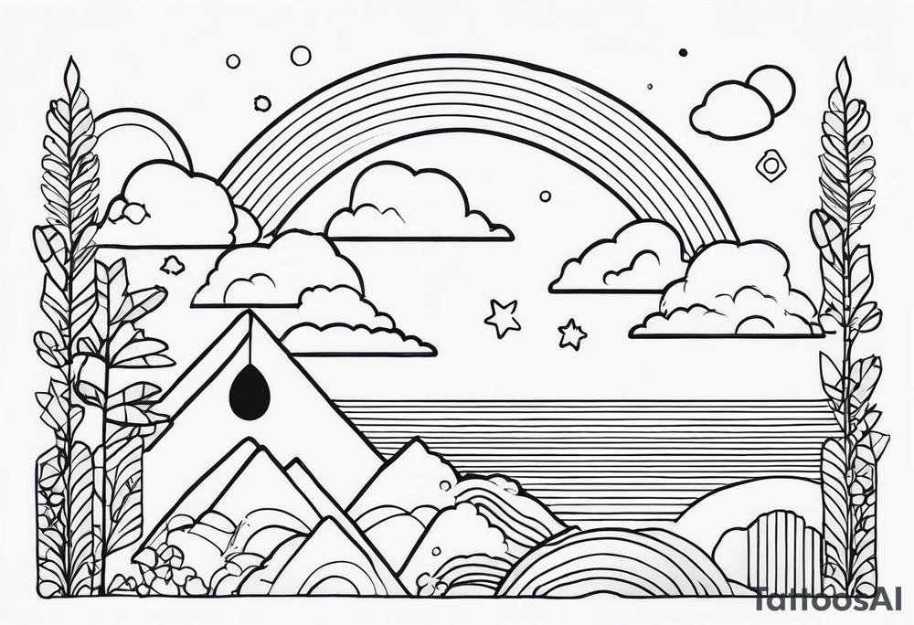 RAINBOW tattoo idea