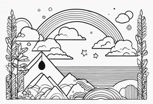 RAINBOW tattoo idea