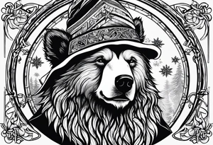 Snow Bear Wizard tattoo idea