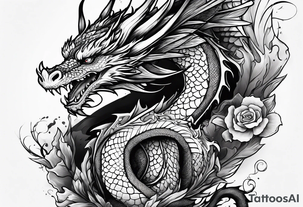Dragon tattoo idea