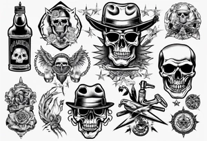 old american gangsta tattoo idea