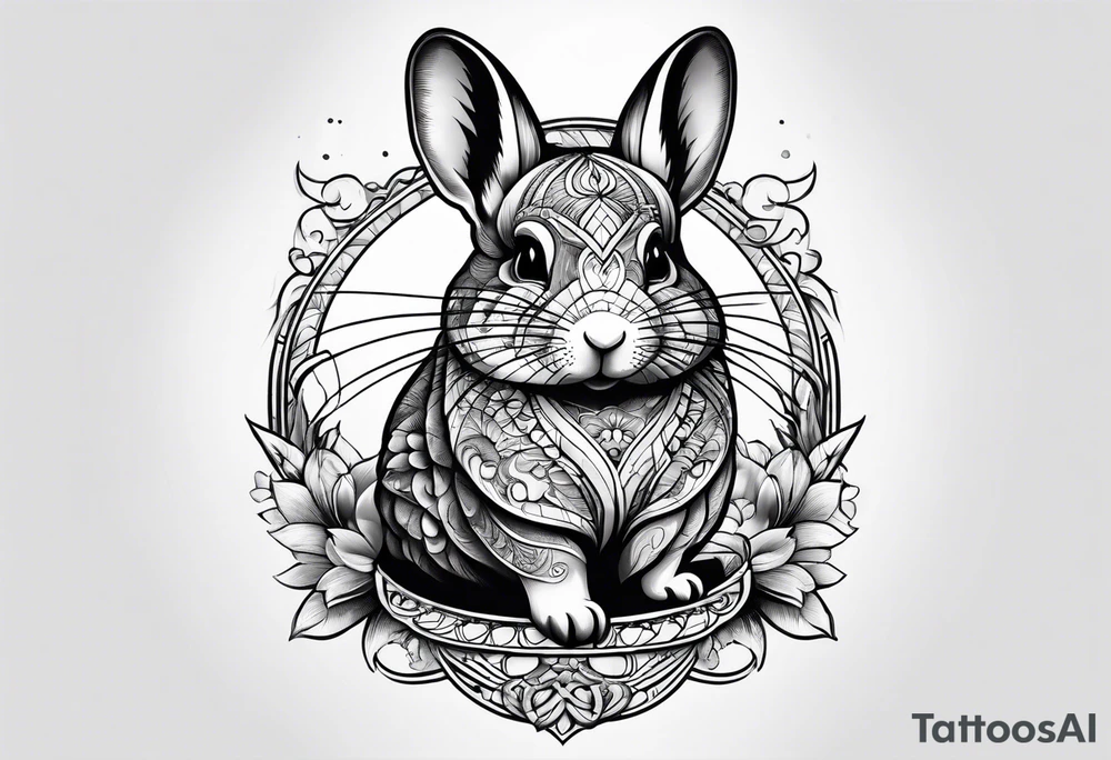 Chinchilla full body tattoo idea