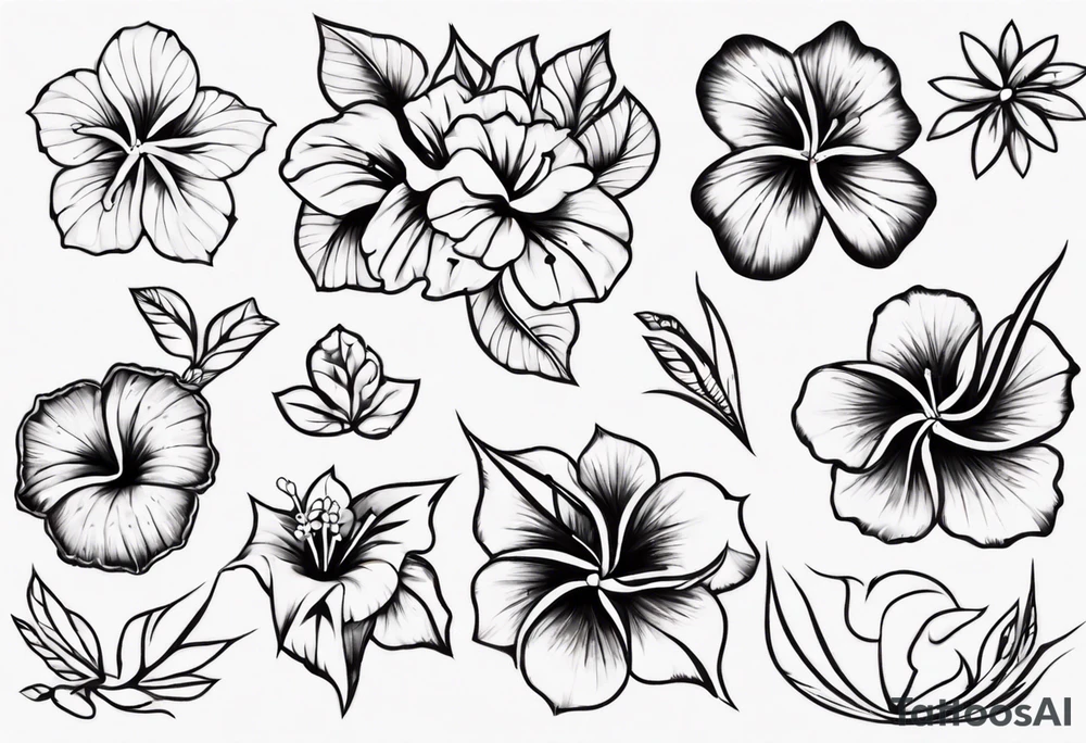 Hibiscusflower Ornament tattoo idea