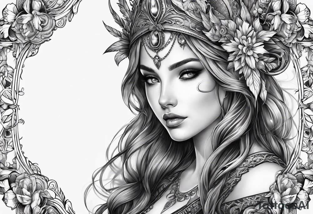 Elfe mit spitzen ohren tattoo idea