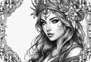Elfe mit spitzen ohren tattoo idea