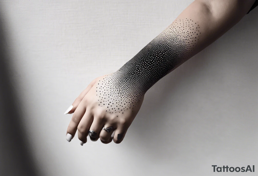 abstract on hand, no people tattoo idea