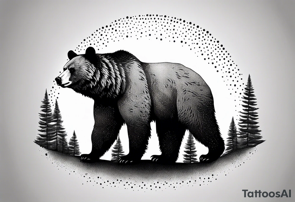 bear mountain tattoo idea