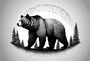 bear mountain tattoo idea