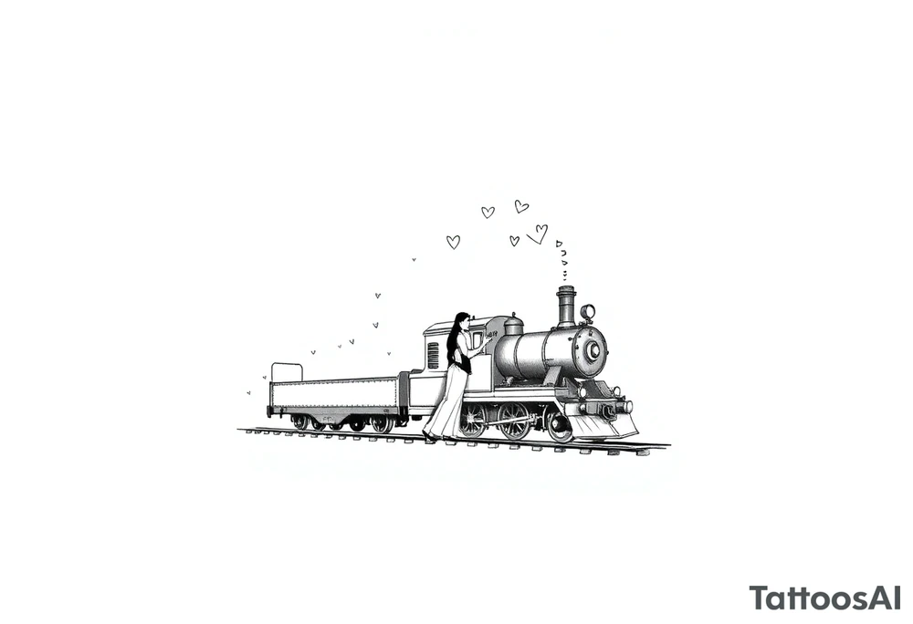 The train of love tattoo idea