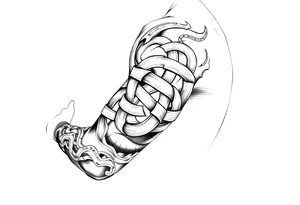 tibetan endless knot tattoo idea