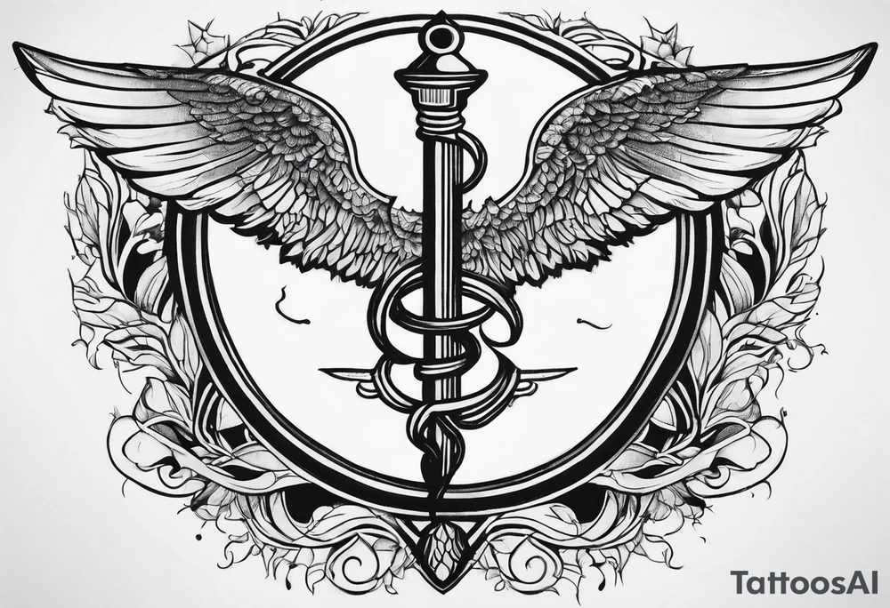 caduceus tattoo idea
