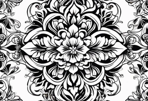 gentle flowers on front neck tattoo idea