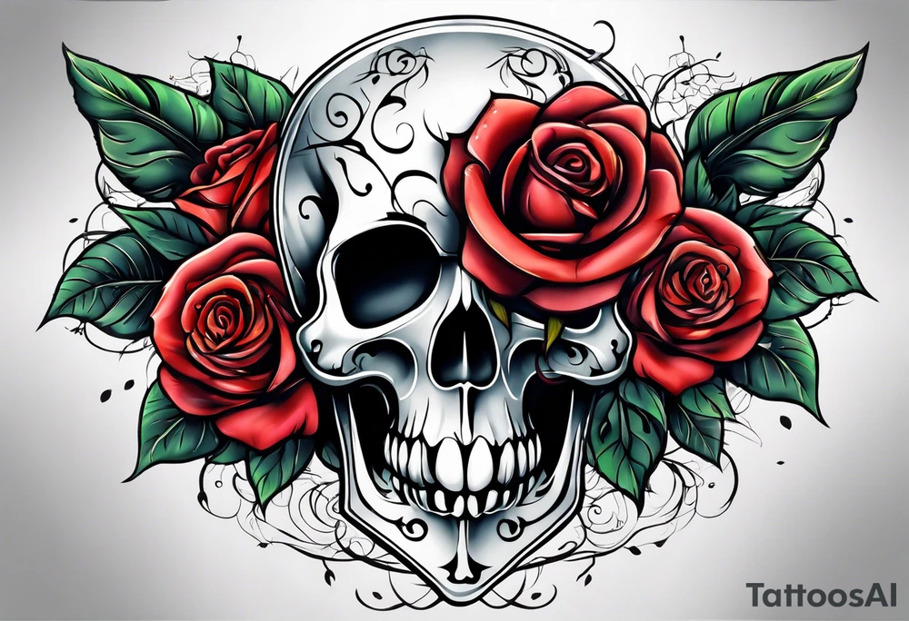Death Rose tattoo idea