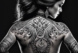 maori spine tattoo tattoo idea