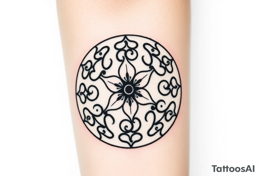 draw a circular design centered on Naruto’s iconic stomach seal—the Eight Trigrams Sealing Style, with its intricate swirls and bold lines.replace the innermost spiral with a cluster of golden lilies (Bosnian Fleur-de-lis), a symbol from the Bosnian coat of arms. These lilies could bloom outward, their petals subtly blending into the seal’s radiating lines.
Surrounding the seal, you could incorporate a faint, weathered outline of the Stari Most (Old Bridge) in Mostar, its arch curving protectively around the design. tattoo idea