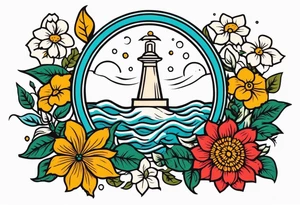 baptize in water


old school vintage simple traditional design with vintage flowers surrounding
bold color simple tattoo idea