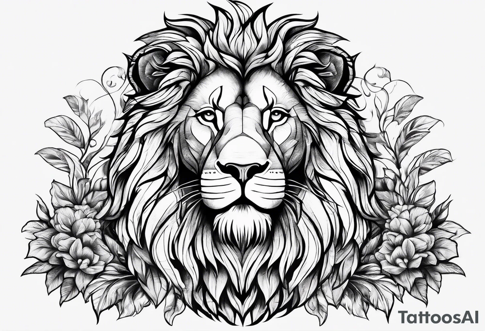 Lion fromage atlas tattoo idea