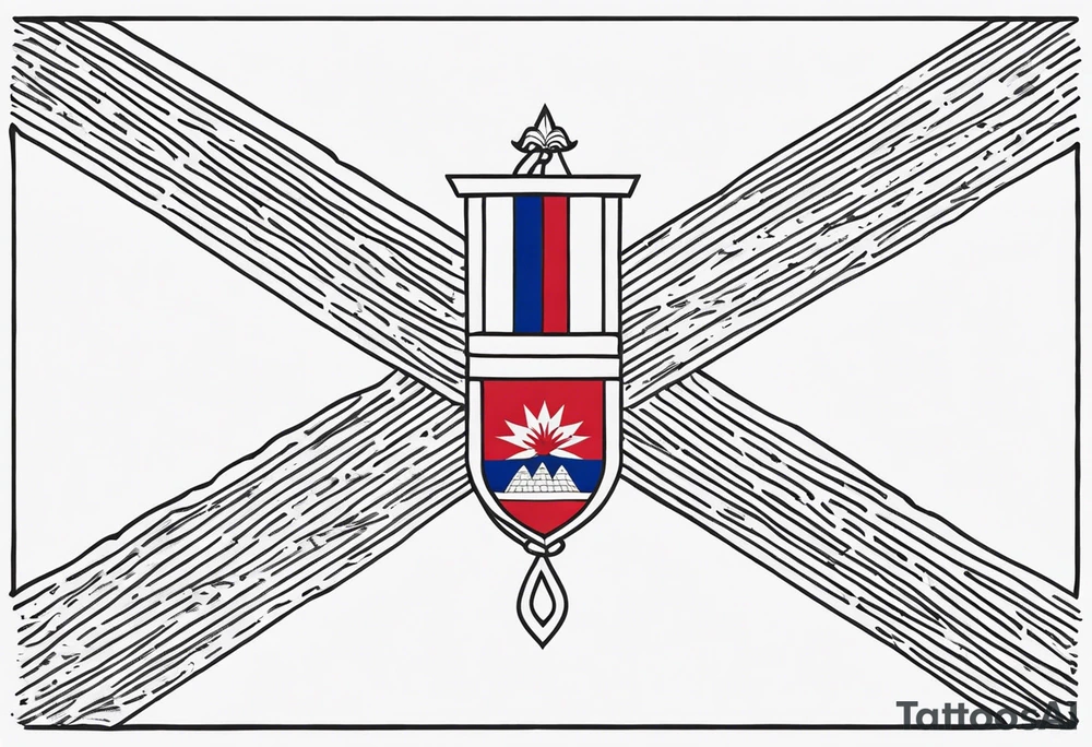 Haitian flag tattoo idea