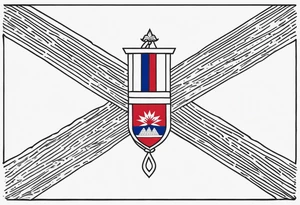 Haitian flag tattoo idea