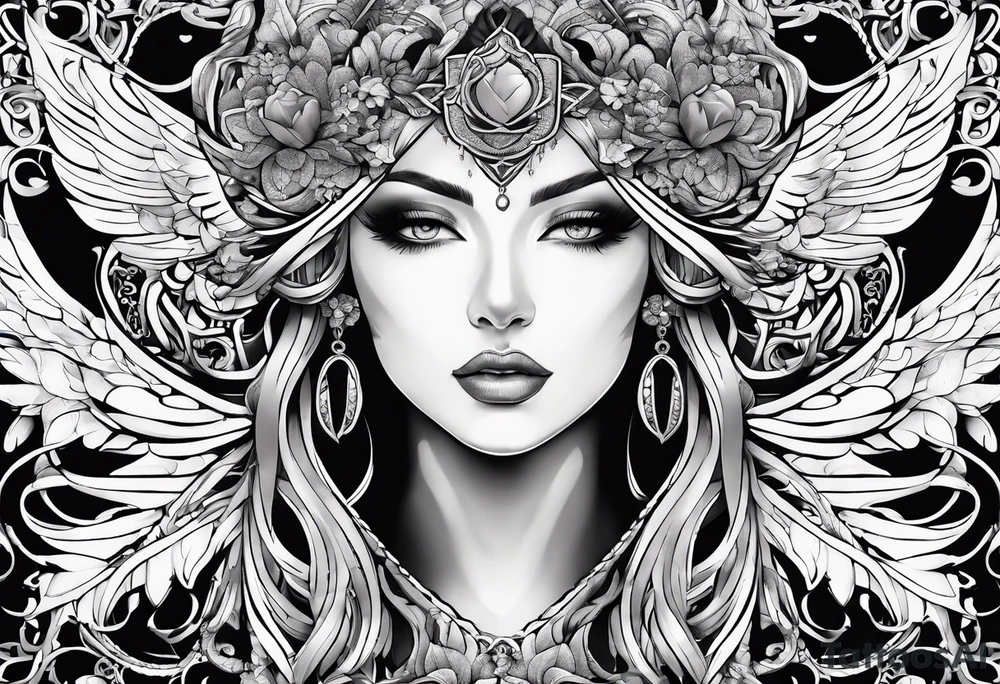 Intertwined M S tattoo idea