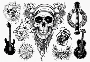 music combined with science tattoo idea