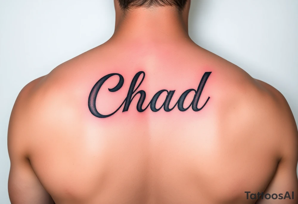 Boyfriend name chad tattoo idea
