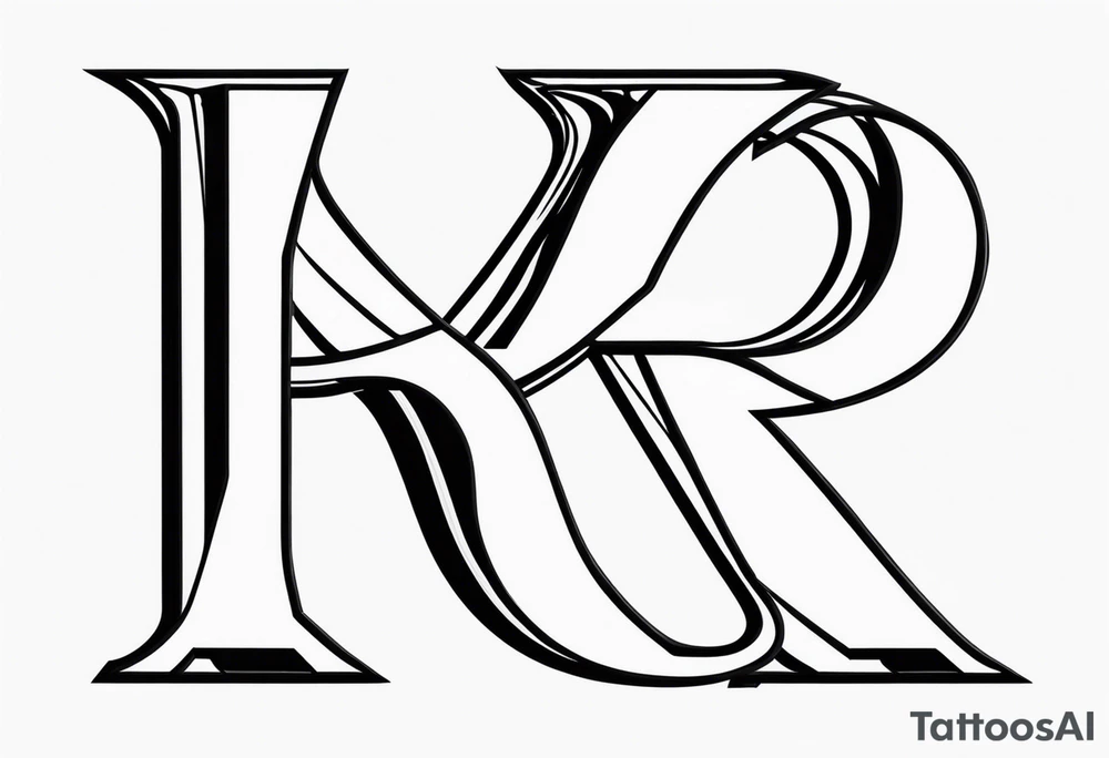R G initial tattoo idea