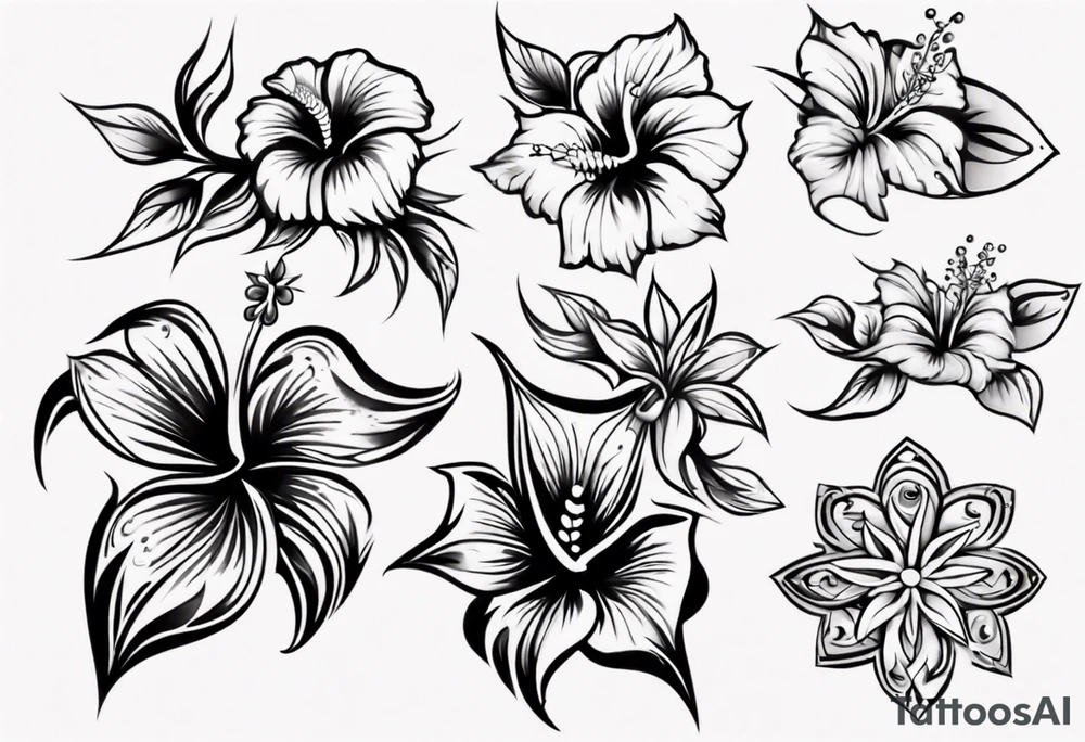 Hibiscusflower Ornament tattoo idea