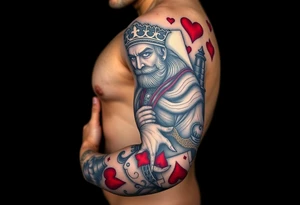 poker
king of hearts tattoo idea