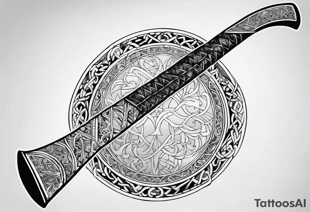 Norse axe tattoo idea