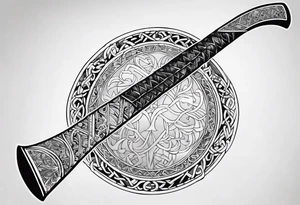 Norse axe tattoo idea