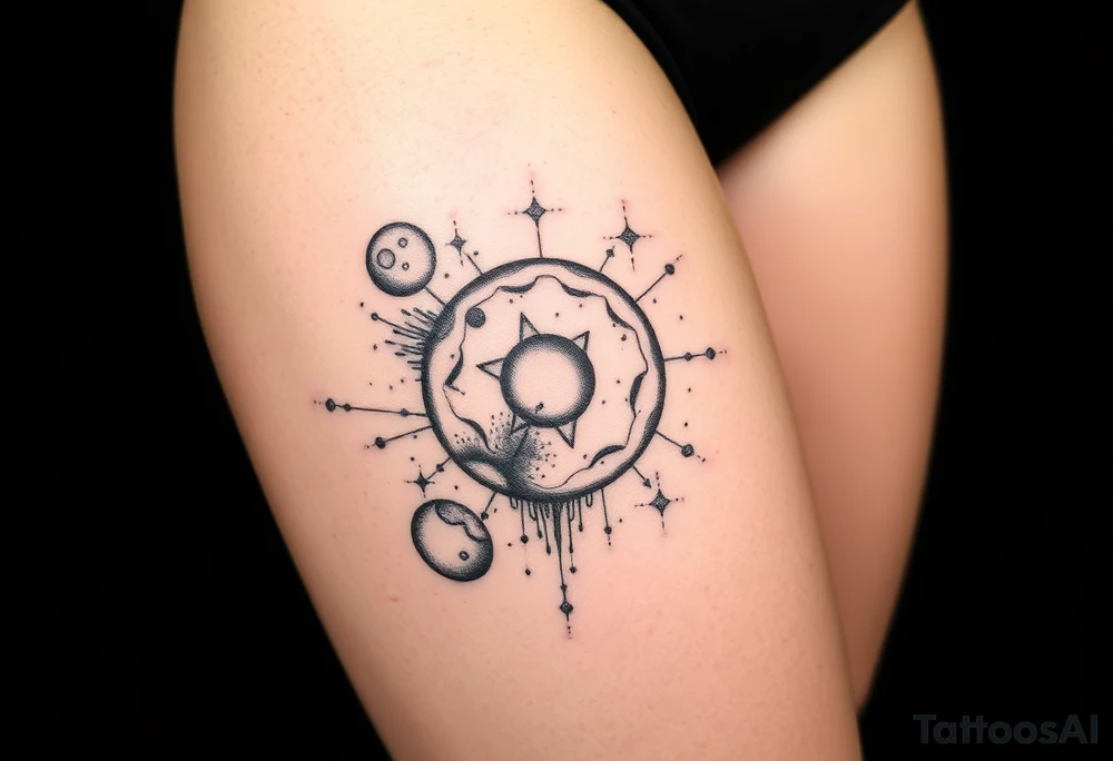 outer space tattoo idea