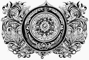 Half chest tattoo tattoo idea