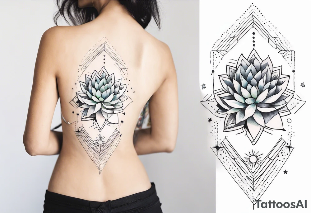 fine line with sun, stars, floral, dots, succulent
. Sternum tattoo tattoo idea