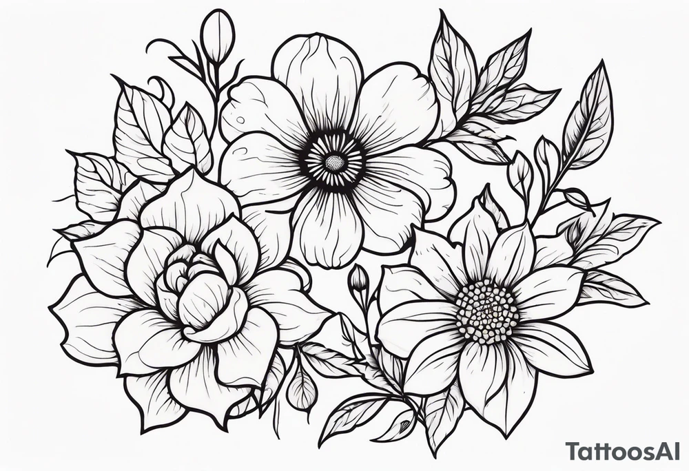 Flowers tattoo idea