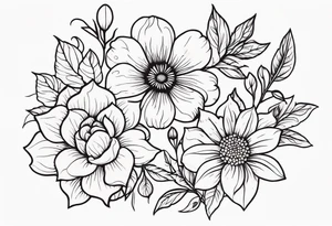 Flowers tattoo idea