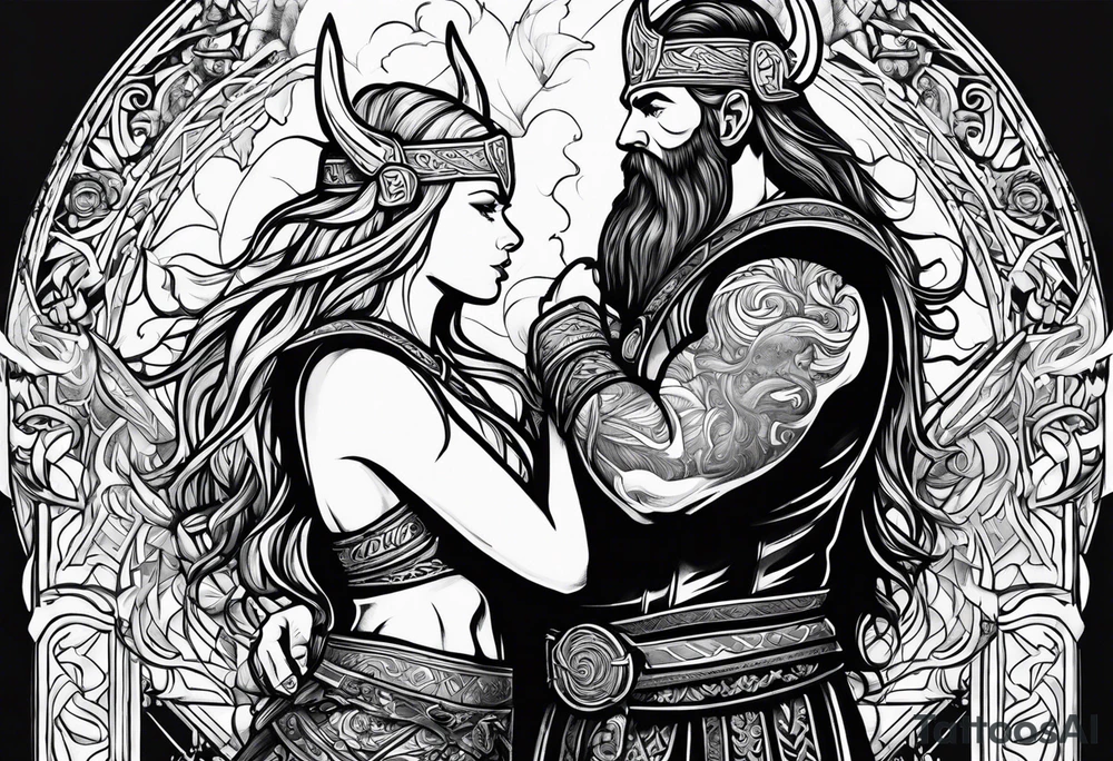 Kendra and Bubba, Viking Norse mythology, love tattoo idea