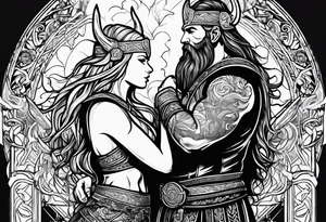 Kendra and Bubba, Viking Norse mythology, love tattoo idea