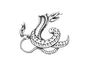 Chain and snake tattoo idea