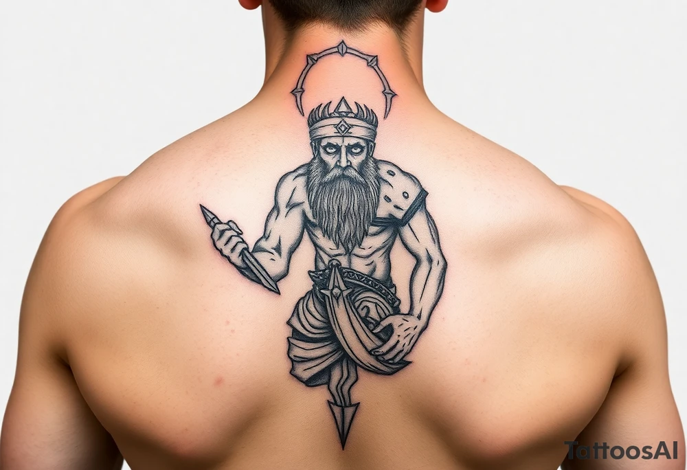Tartarus greek god on sleve tattoo idea