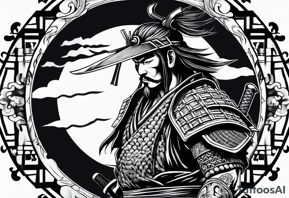 a samurai tattoo idea