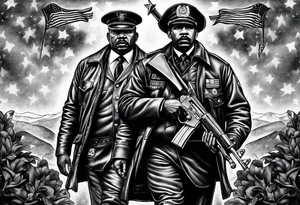 Buffalo soldiers, Barack Obama, Martin Luther King Jr., sleeve tattoo idea